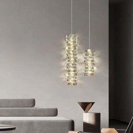 Lustre léger en cristal pour intérieur contemporain élégant — LZ4X9P2