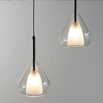 Lustre moderne minimaliste en verre de design italien — LZ4X9P2