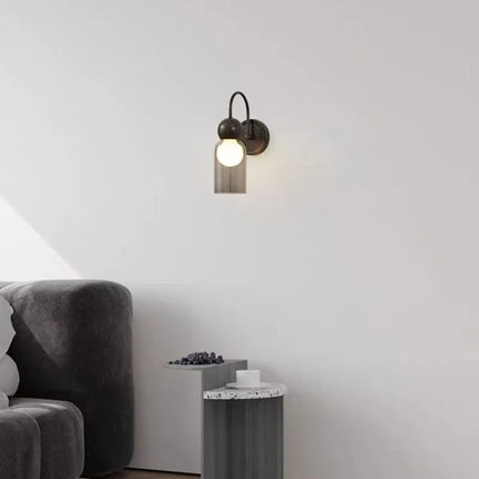 Applique murale design en verre et cuivre pour intérieur moderne — LZ4G7X