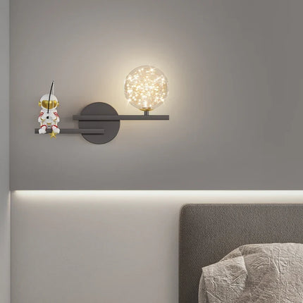 Applique murale LED astronaute lune et planète style nordique 2022 — LZ4X7J9
