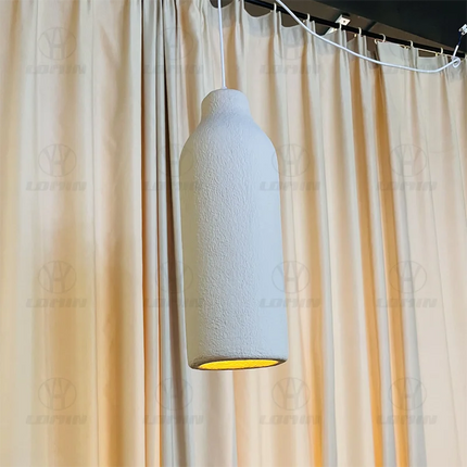 Lustre LED irrégulier fait main style wabi-sabi moderne pour loft — LZ4X9P