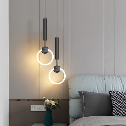 Suspension LED en anneau au design nordique moderne — LZ4X9P