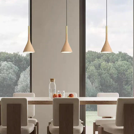 Suspension design moderne en métal effet bois réglable — LZ4X9T