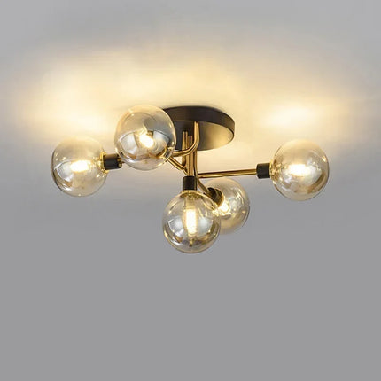 Plafonnier LED en verre au design contemporain pour intérieur — LZ4X9P