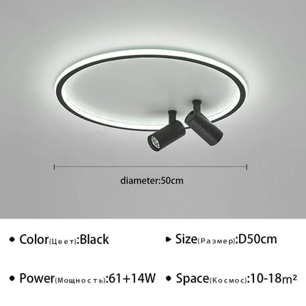Plafonnier LED moderne avec spot orientable — LZ4X9Q2
