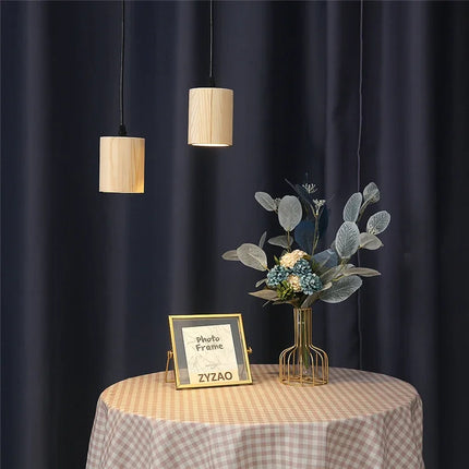 Suspension nordique créative en bois massif moderne — LZ4X9T