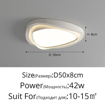 Plafonnier moderne crème avec protection yeux et spectre complet — LZ4X9Q
