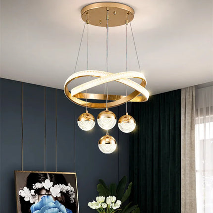 Lustre suspension moderne minimaliste à trois têtes légères — LZ4X9M
