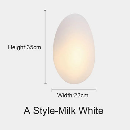 Applique murale LED galet coloré décorative — LZ4X9P