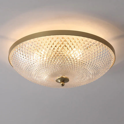 Plafonnier en cuivre et verre pour intérieur style loft moderne — LZ4X9T