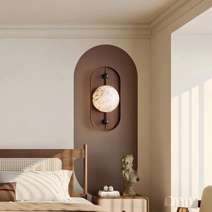 Applique murale LED rétro en marbre pour décoration moderne — LZ4T9XQ