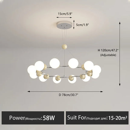 Lustre suspension décoratif moderne pour intérieur — LZ4X7Q