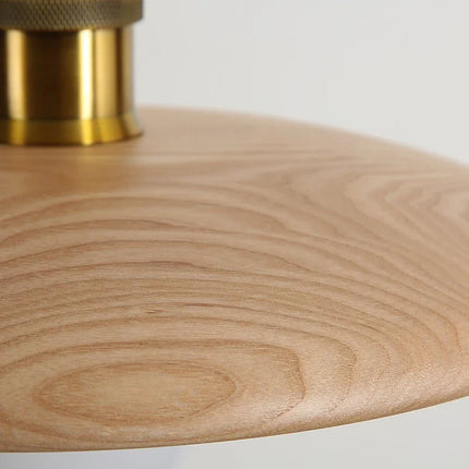 Suspension lampe soucoupe volante en bois E27 pour salle à manger et salon — LZ3F9X