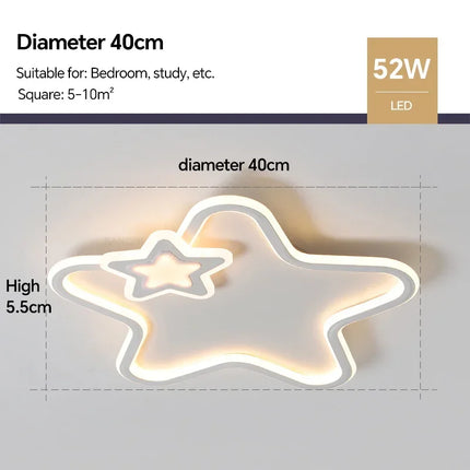 Plafonnier LED moderne en forme d’étoile pour décoration intérieure — LZ4X9T