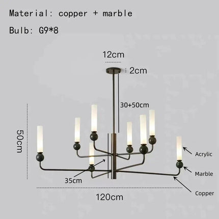 Suspension en marbre naturel à cordon réglable nouvelle collection — LZ4Q7M2