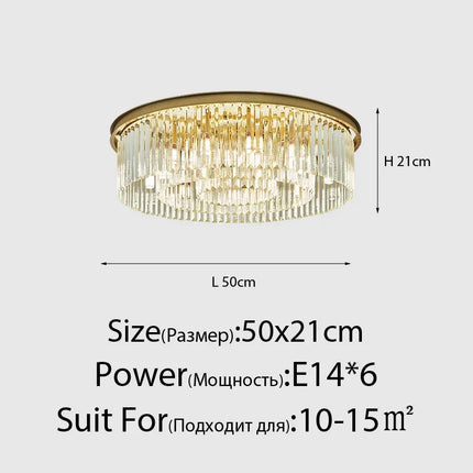 Lustre en cristal style nordique vintage pour intérieur élégant — LZ4X9J