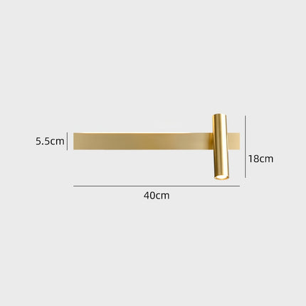 Applique murale LED minimaliste avec spot Irvinne — LZ4X9Q