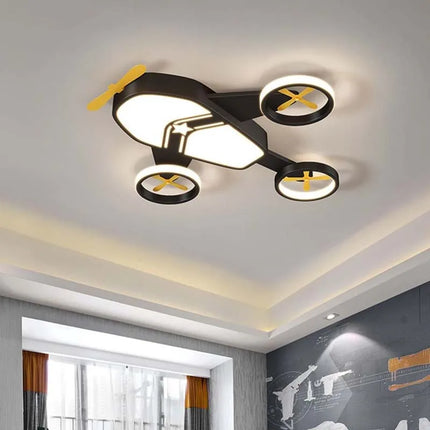 Plafonnier lumineux en forme d’avion pour chambre garçon — LZ4X9M