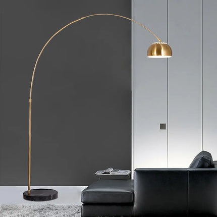 Lampadaire LED nordique réglable à base marbre avec télécommande — LZ4X9JQ