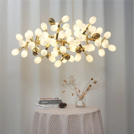 Lustre suspension doré design raisin pour intérieur élégant — LZ4X9QJ
