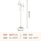 2 Heads Floor Lamp / White Light