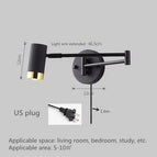 Black D US plug / warm light