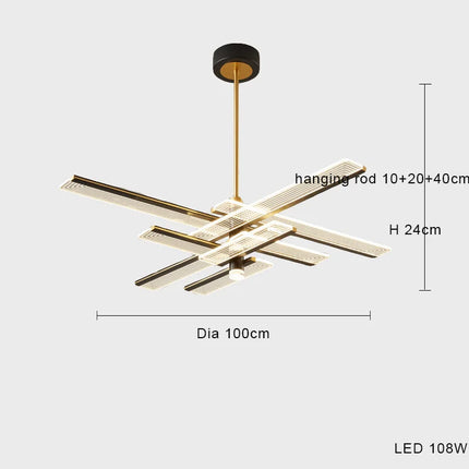 Suspension LED minimaliste au design postmoderne créatif — LZ4X9T2