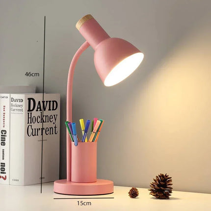 Lampe de bureau LED nordique avec porte-stylo décoratif — LZ4X9P