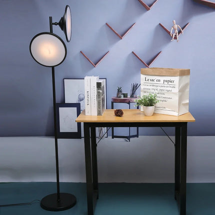 Lampadaire LED double lumière au design nordique moderne — LZ4X9P