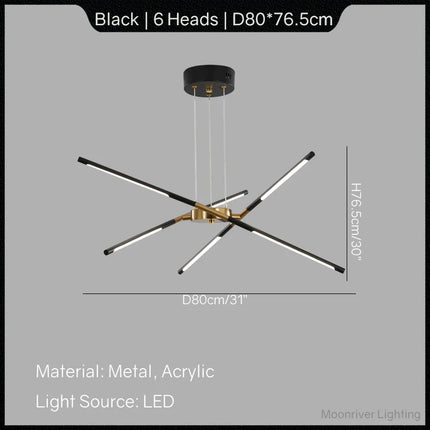 Lustre moderne créatif pour ambiance unique de bar et restaurant — LZ4X9T2