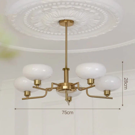 Lustre suspension en verre style Bauhaus pour décoration moderne — LZ4X9P