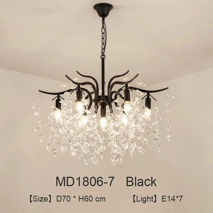 Lustre LED nordique en cristal de luxe — LZ7H9Q