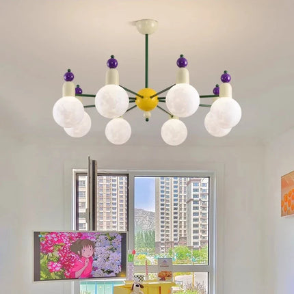 Lustre coloré et lumineux au design nordique pour chambre d'enfants — LZ7XQ2