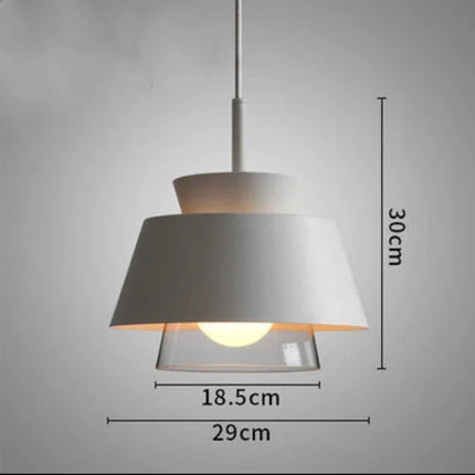 Suspension décorative en verre et fer style nordique pour intérieur — LZ4M9X2