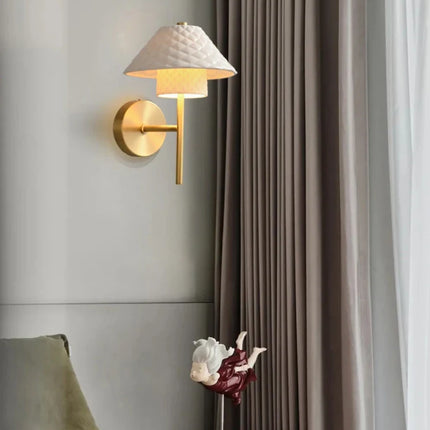 Lampe de bureau design en céramique et cuivre à angle réglable — LZ4X9P