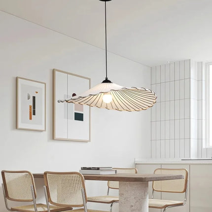 Suspension LED tissu nordique en coton et lin pour décoration intérieure — LZ4XJ9