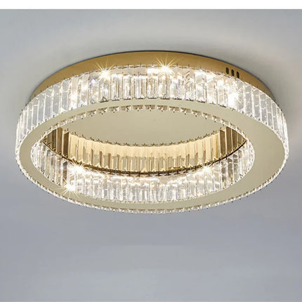 Plafonnier circulaire en cristal pour décoration intérieure moderne — LZ4X9P2Q