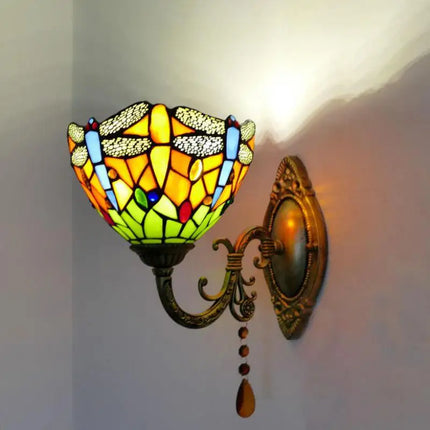 Applique murale en verre style méditerranéen vintage avec éclairage LED — LZ4P9XQ