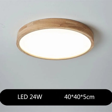 Lustre japonais en bois avec abat-jour en verre pour décoration intérieure — LZ4X9M
