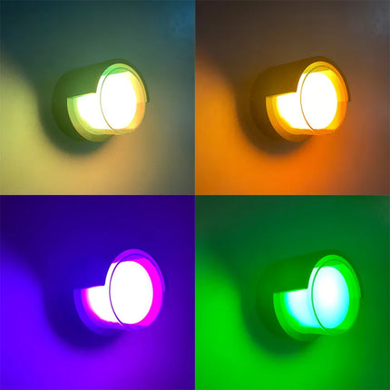 Applique murale LED extérieure intelligente à double abat-jour acrylique — LZ4T9XQ