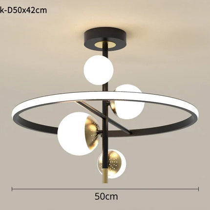 Lustre LED suspension boule style nordique pour intérieur — LZ4X9M