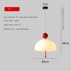 Rouge-40cm / Blanc froid