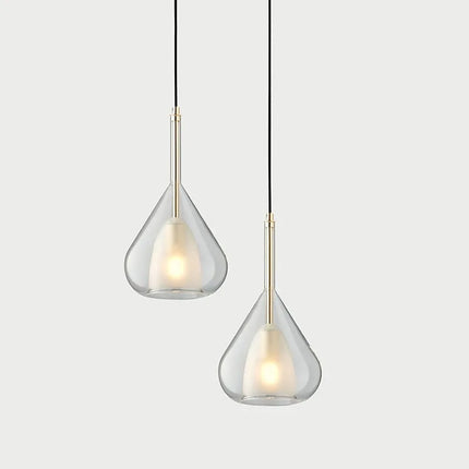 Lustre moderne minimaliste en verre de design italien — LZ4X9P2