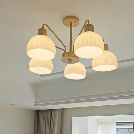 Suspension moderne avec abat-jour en verre pour îlot de cuisine — LZQ7X2