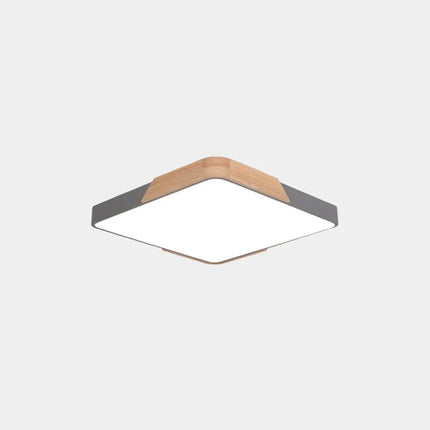 Lustre nordique en bois massif style macaron moderne — LZ4X9P2