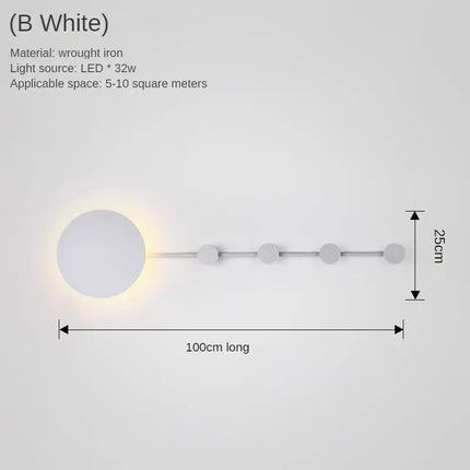 Appliques murales suspendues créatives et personnalisables pour intérieur — LZ4X9T