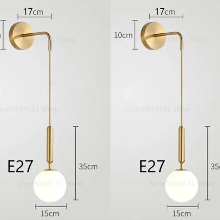 Applique murale LED au style nordique moderne et luxueux — LZ4X9P