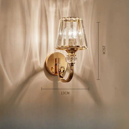 Applique murale art déco en cristal taille diamant brillante — LZ4X9Q