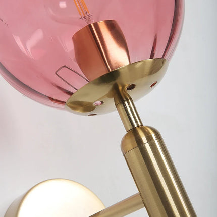 Applique murale LED nordique avec boule de verre pour salle de bain et escalier — LZ4P9XJ