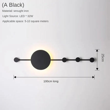 Appliques murales suspendues créatives et personnalisables pour intérieur — LZ4X9T